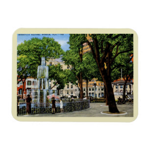 Bienville Sq., Mobile, AL Vintage Magnet