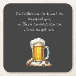 Bier so suffig underlägg papper kvadrat