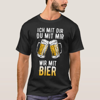 Bier Spruch Saufen Alkohol Betrinken Biertrinker T Shirt
