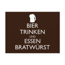 BIER TRINKEN UND ESSEN BRATWURST Okroberfest