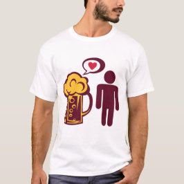 biere alcool aime love personnage boire t shirt