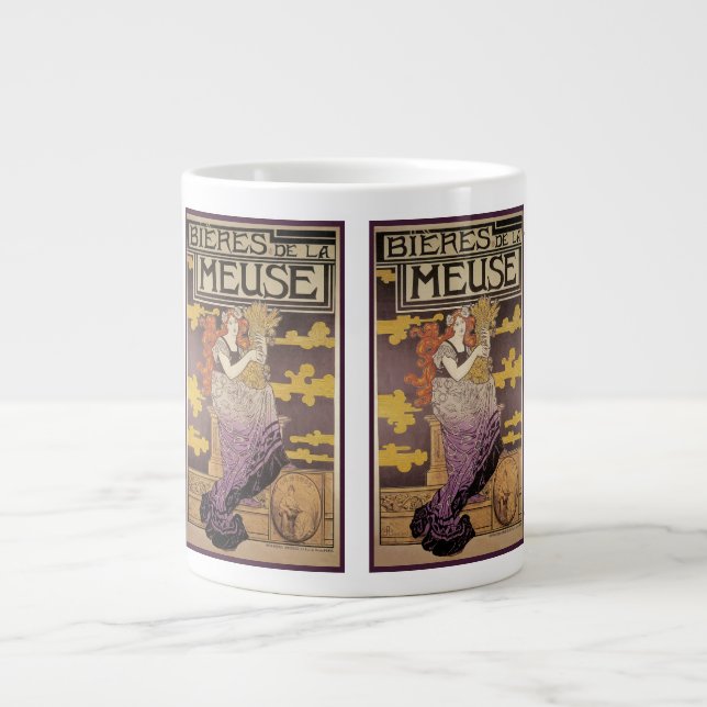 Biere de la Meuse av Marc Auguste Bastard Jumbo Mugg (Framsidan)