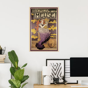 Biere de la Meuse av Marc Auguste Bastard Poster