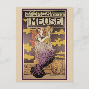 Biere de la Meuse av Marc Auguste Bastard Vykort