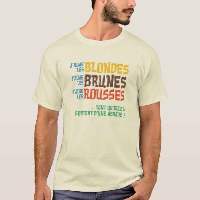 Bières d'abbaye tee shirt (Framsida)