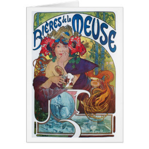 Bieres de la Meuse, Mucha Hälsningskort