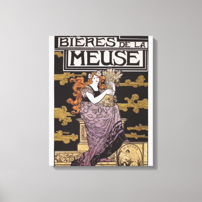 Bieres de la Meuse Promotional Poster Canvastryck (Framsida)