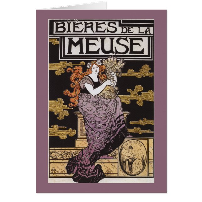 Bieres de la Meuse Promotional Poster Hälsningskort (Framsidan)