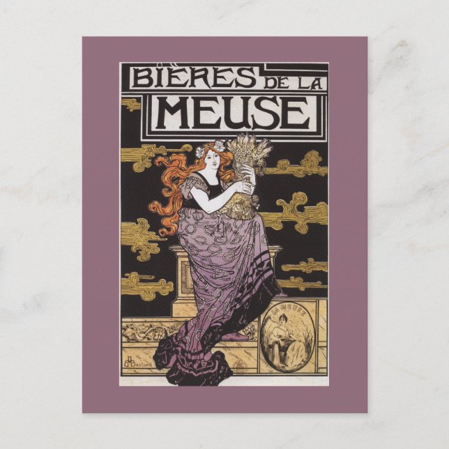 Bieres de la Meuse Promotional Poster Vykort (Framsida)