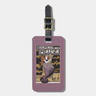 Bieres de laMeuse befordrings- affisch Bagagebricka