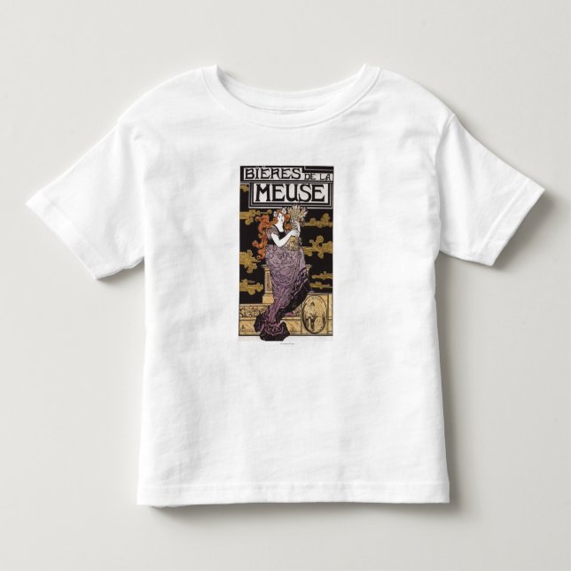 Bieres de laMeuse befordrings- affisch T-shirt (Framsida)