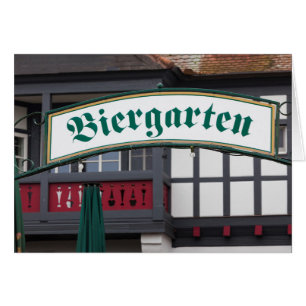 Biergarten-skylt, Tyskland Hälsningskort