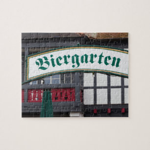 Biergarten-skylt, Tyskland Pussel