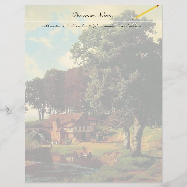 Bierstadt Albert, A Rustic Mill (Framsida)