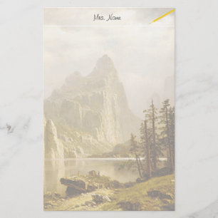Bierstadt Albert Merced River Yosemite Valley Brevpapper