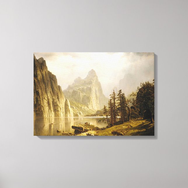 Bierstadt Albert Merced River Yosemite Valley Canvastryck (Framsida)