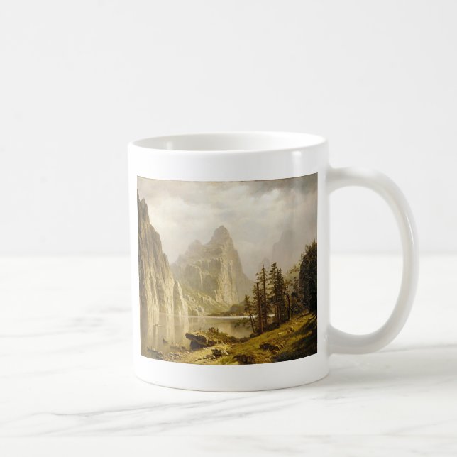 Bierstadt Albert Merced River Yosemite Valley Kaffemugg (Höger)
