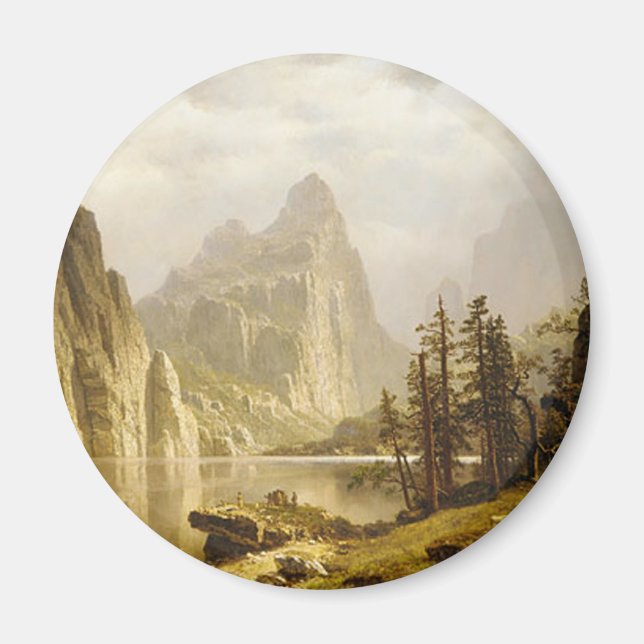 Bierstadt Albert Merced River Yosemite Valley Magnet (Framsidan)