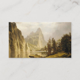Bierstadt Albert Merced River Yosemite Valley Visitkort