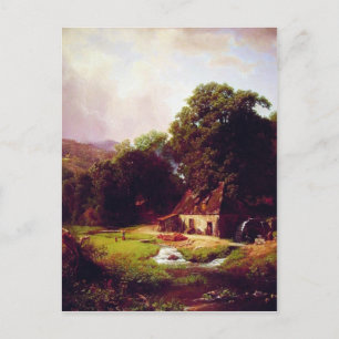 Bierstadt Albert the Old Mill Vykort