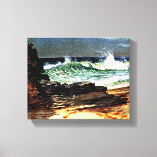 Bierstadt - Beach at Nassau Canvastryck
