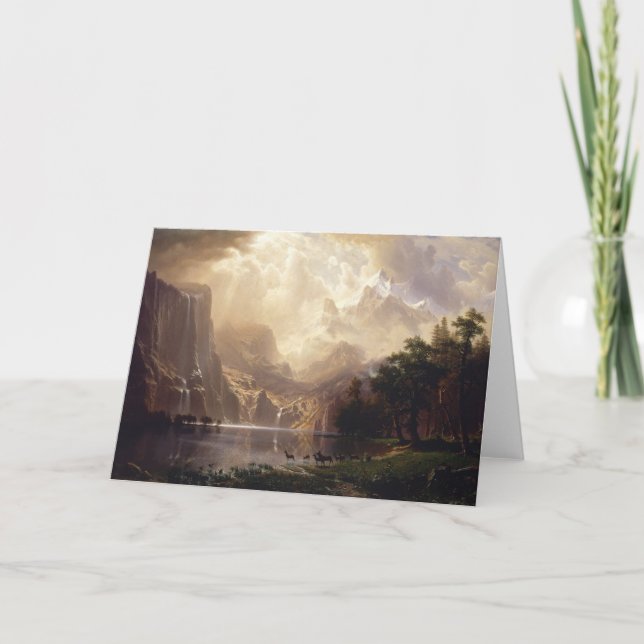 Bierstadt bland Sierran Nevada berg Kort (Framsida)