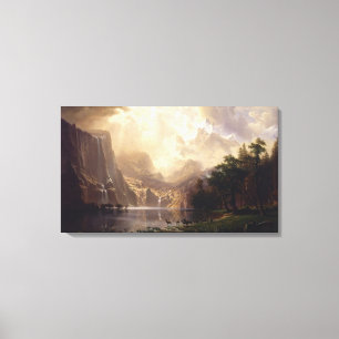 Bierstadt Bland Sierran Nevada-bergen Canvastryck
