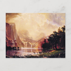 Bierstadt - Bland Sierran Nevada-bergen Vykort