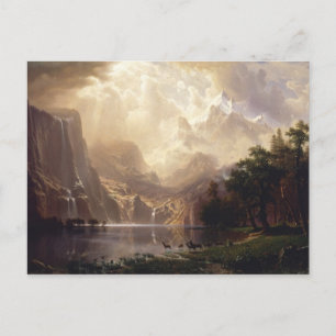 Bierstadt Bland Sierran Nevada-bergen Vykort
