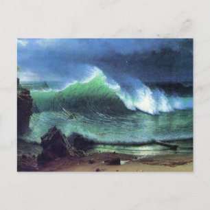Bierstadt - Emerald Sea, konsmålning av bra, Vykort