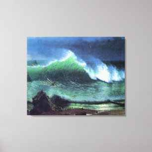 Bierstadt - Emerald Sea, målning av berömd, Canvastryck