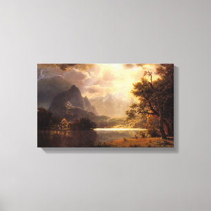 Bierstadt Estes parkerar Colorado Canvastryck