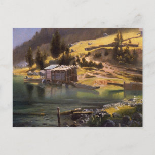 Bierstadt - Fiske- och jaktläger,  Vykort