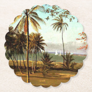 Bierstadt - Florida Scene, bra konsmålning Underlägg Papper
