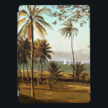 Bierstadt - Florida Scene iPad Pro Skydd<br><div class="desc">Albert Bierstadt bra art-tavla,  Florida Scene,  tropisk scen med handflatan träd och segelbåtar.</div>