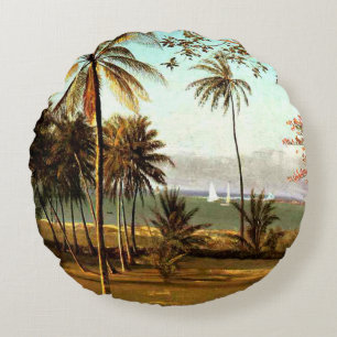 Bierstadt - Florida Scene Rund Kudde