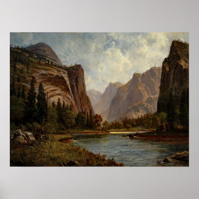 Bierstadt Grind of Yosemite Painting Poster (Framsidan)