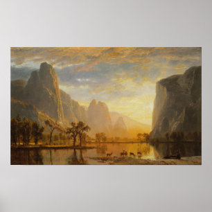 Bierstadt - Josemitens dal Poster