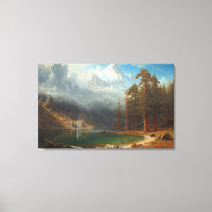 Bierstadt Mount Corcoran Painting Canvastryck