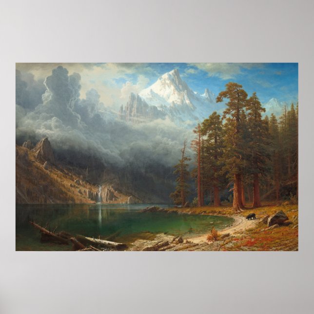Bierstadt Mount Corcoran Painting Poster (Framsidan)