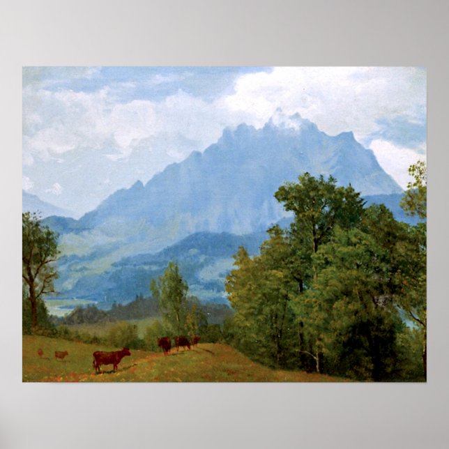Bierstadt - Mount Pilatus Poster (Framsidan)