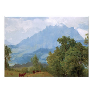 Bierstadt - Mount Pilatus, Schweiz Fototryck