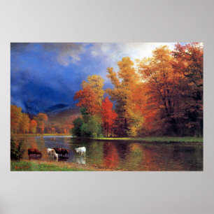 Bierstadt om Sacomålning Poster