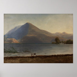 Bierstadt - På Hudson Poster