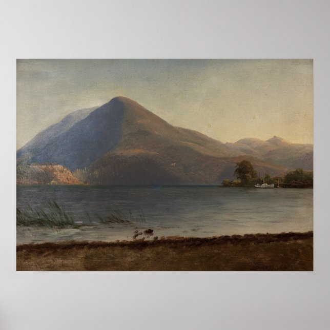 Bierstadt - På Hudson Poster (Framsidan)