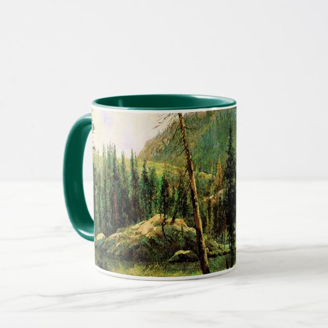 Bierstadt - Sierra Nevada-bergen, finkonst Mugg (Framsida vänster)