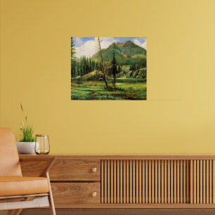 Bierstadt - Sierra Nevada-bergen, Poster