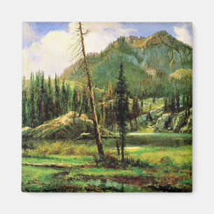 Bierstadt - Sierra Nevada Mountain, bra art Magnet