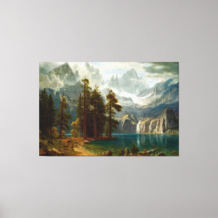 Bierstadt Sierra Nevada Painting Canvastryck
