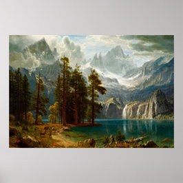 Bierstadt Sierra Nevada Painting Poster